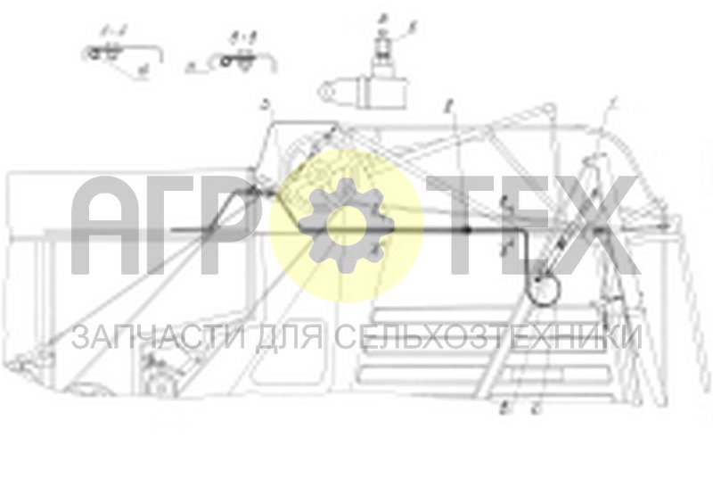 Гидросистема копнителя (РСМ-10Б.09.78.000А) (№7 на схеме)